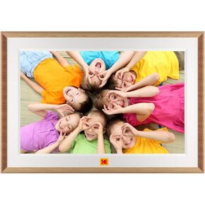 KODAK-10.1 inch WiFi Digital Picture Frame, 1280x800 HD IPS Touch Screen, Electronic Picture Frame with 32 GB Memory, Share Photos and Videos via KODAK App, RCF-1018 Burlywood
