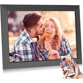 Large Digital-Picture-Frame 21.5" WiFi Photo-Frame - 32GB Digital Picture Frame FHD 1080P, Sync Phone, Mirror its Screen on Smart Frame, Share Photo Video via App Email, Gift for Grandparents Friends