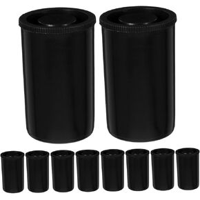 DOITOOL 24 Pack Film Canister Storage Lightproof Plastic Film Boxes Caps Abs Material Portable for Travel