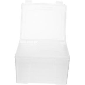 DOITOOL Box Photo Storage Box with Removable Dividers Photo Organizer for Easy Sorting and Categorization Lightweight Design Compartmentalized Storage