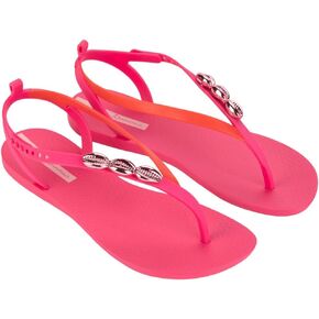 Ipanema Salty Womens Sandals - Lace Up Sandals for Women, Dressy Sandals with Sea Shells, T-Strap Thong Sandals, Tie Up Sandals, Flat Sandals, Summer Dress Sandals, Comfortable
