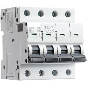 GYM9 4P 6KA Breaking Capacity MCB Din Rail Circuit Breaker 6A-63A AC Type(6A)