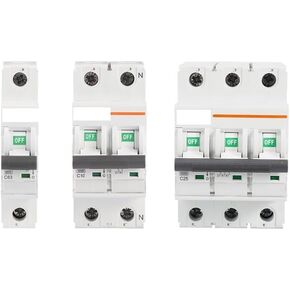 Circuit Breaker AC MCB Short Overload Protector 35mm Din Rail 1P 6-63A 220V 230V 50/60HZ(1P,10A)