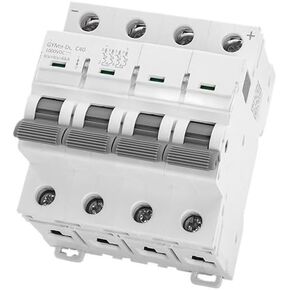 MCB DC 1000V MCB Circuit Breaker DC 6A 10A 16A 20A 25A 32A 40A 50A 63A 4Pole DC Solar Breaker Din Rail(63A)