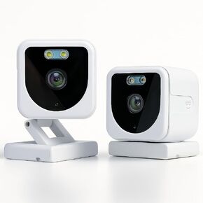 كاميرا Geeni 1080p Mini Security-كاميرات WiFi الذكية في الهواء الطلق/داخلية للأمن المنزلي مع اكتشاف الحركة والصوت والرؤية الليلية ، تدعم Alexa & Google