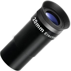 20mm Erecting Eyepiece with Broad View for Astronomys Telescopes, 1.25inch Comfort Fit