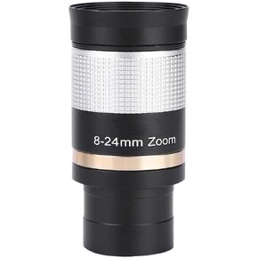 Maxmartt Telescope Eyepiece, 1.25in 8-24mm Zoom Eyepiece Multi Coated Optic Lens for Telescope
