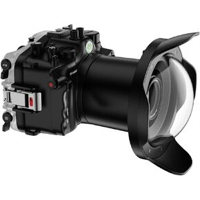 Seafrogs Underwater Housing for Canon EOS R5 Mark II, 40M Waterproof Case with WA005A Long Dome Port Kit, Waterproof Scuba Diving Case for Canon R5 II+RF 24-105mm F4L/ RF 15-35mm F2.8L