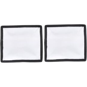 Housoutil 2pcs Flash Diffuser Sock Soft Light Cover for Photography Portable Foldable Design for Indoor and Outdoor Quick Installation Reflective Material