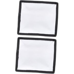 Angoily 2pcs Flash Diffuser Light Sock for Photography Easy Install Hook and Loop Closure Foldable Design for Portrait and Wedding Shooting
