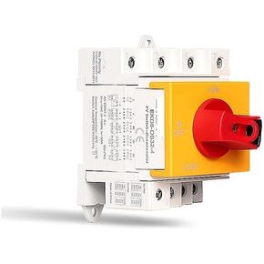 4P PV Solar DC Isolator Switch 1000V 32A Din Rail Rotary Switch Disconnector for Solar Rotating Handle EKD6-DB32-4