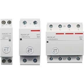 Circuit Breaker 1P+N 3P+N Switch Relay Smart Home House Voice Remote Control(63A)