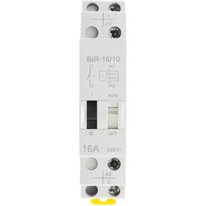 16A AC230V DC110V 24V Dual Voltage Impulse Relay Household Pulse Control Relay Auto Control Relay for Lighting Circuit(AC230V - DC110V)