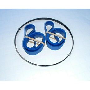 Replacement set of 2 URETHANE BAND SAW TIRES AND 1/4 BAND SAW BLADE FOR 12" CRAFTSMAN 113.243310