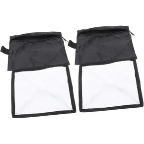 DOITOOL Lightweight Photography Flash Diffuser 2pcs Softbox Ring Light Cover 15x17cm Foldable and Portable