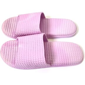 Women's Plus Size Soft Indoor Non-Slip Bath Shower slippers/Lavender, Pink, Blue | Sizes 9 10 11 Wide Fit Loafer
