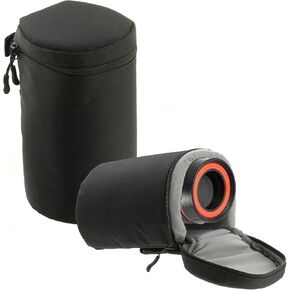 Navitech Black Water Resistant Camera Lens Protective Case Pouch - Compatible With Canon RF 24-70mm F2.8L IS USM Lens