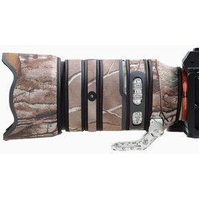 Waterproof Camera Lens Coat for Sony FE 70-200mm F/4 OSS II, Camera Camouflage Rain Covers Lens Protective Sleeve (Dry Grass Camouflage)