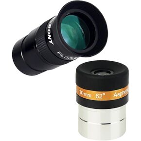 Svbony Telescope Eyepiece 10mm 62 ° زاوية عريضة باقة العدسة غير المنزلية مع تلسكوب العيون 40 ملم 1.25 بوصة البلوسل 40 درجة الحقل الظاهر 4 ملحق تلسكوب العنصر