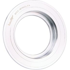 Haoge Manual Lens Mount Adapter for 42mm M42 Mount Lens to Minolta SR MD MC Mount Camera Such as SR-2, SR-7, SR-T 101, XK, XM, X-1, XE-5, XE, XE-1, XE-7, XD-7, XD-11, XG-M, X-500, X-570, X-700