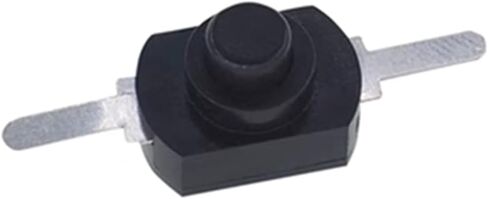 10pcs 12 * 8mm DC 30V 1A أسود أبيض في إيقاف تشغيل زر الضغط على Torch 1208YD Locking Self (2p) in Kuwait