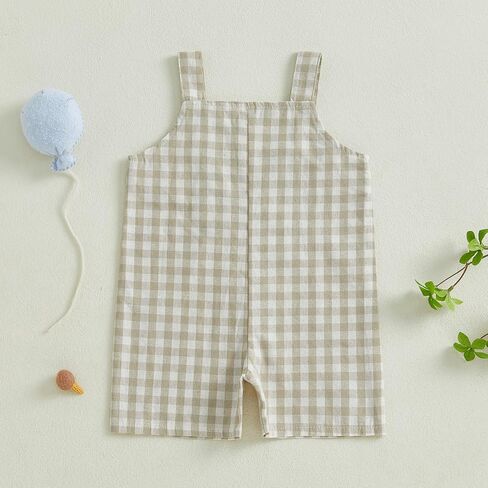 Muineobuka Baby Boy Tank Romper Toddler Boy لطيف التطريز الكلاسيكي الكلاسيكي بلايف بذرة in Saudi Arabia