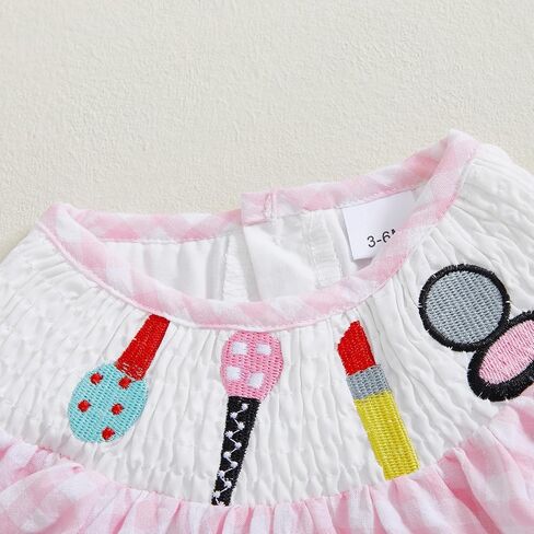 Embroidery Newborn Baby Girl Romper Smocked Bubble Rompers Short Sleeve Crew Neck Bodysuit Summer Clothes in Saudi Arabia