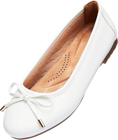 Women's Shine Ballet Bow Dressy Flats Round Toe Slip On Foldable Flats Dress Work Shoes for Business Casual Office in Saudi Arabia