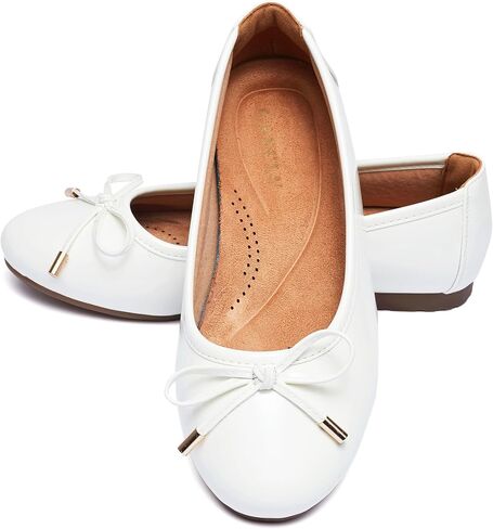 Women's Shine Ballet Bow Dressy Flats Round Toe Slip On Foldable Flats Dress Work Shoes for Business Casual Office in Saudi Arabia