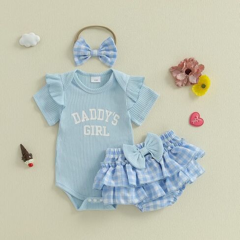 fiomva im جديد هنا ملابس حديثي الولادة فتاة Onesie Romper+كشكش Tutu Shorts bloomer مجموعة طفلة preemie العودة إلى المنزل الزي in Saudi Arabia