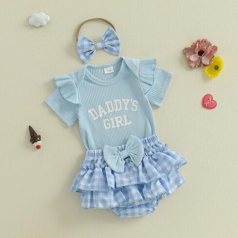 fiomva im جديد هنا ملابس حديثي الولادة فتاة Onesie Romper+كشكش Tutu Shorts bloomer مجموعة طفلة preemie العودة إلى المنزل الزي in Saudi Arabia