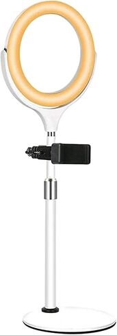 8" Selfie Ring Light, LED Ring Light with Tripod Stand & Cell Phone Holder for Live Stream/Make Up/Photography/Video Recording (Color : A) in Saudi Arabia