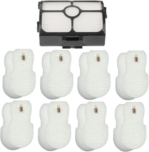 17 Packs HZ4002 HZ3002 Filter Replacement Hepa filter,foam filter,felt filters Compatible with Shark DuoClean Detect Powerdetect Stratos Ultra-Light Corded Stick Vacuum HZ3000,HZ4000 Parts Accessories in Saudi Arabia