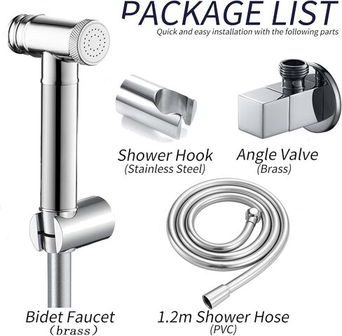 Handheld Bidet Sprayer for Toilet, Brass Cloth Diaper Sprayer, Attachment Bathroom Accessories for Feminine Hygiene, Cloth Diaper and Pet Wash,Black(Black) in Saudi Arabia