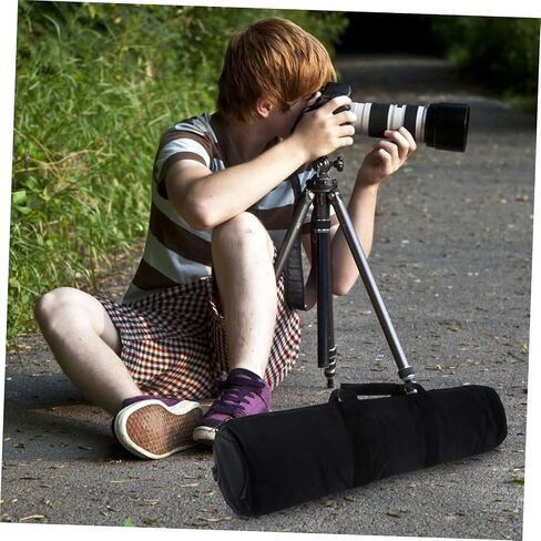 NUOBESTY 1pc Photography Bracket Storage Bag Tripod Stand Carrying Case Tripod Carrying Case Outdoor Photograph Pouch Tripod Stand Organizer Tripod Zipper Bag Oxford Cloth Black in Saudi Arabia