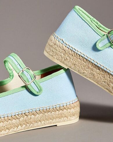 Mary Jane Espadrille Flats for Women Woven Ballet Flat Espadrille Canvas Summer Flats in Saudi Arabia