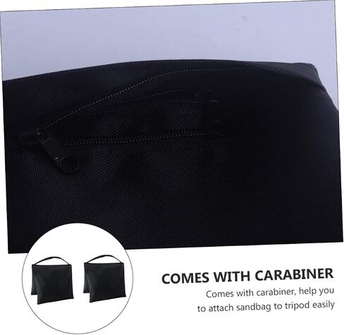 1SET Double Zipper Randbags for Tripod Light Stand Photography Fictrogrical Valcs الأكياس السرجية المتينة للاستخدام في الهواء الطلق قابلة للملء مع الحصى in Saudi Arabia