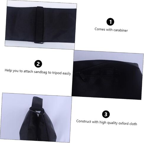 1SET Double Zipper Randbags for Tripod Light Stand Photography Fictrogrical Valcs الأكياس السرجية المتينة للاستخدام في الهواء الطلق قابلة للملء مع الحصى in Saudi Arabia