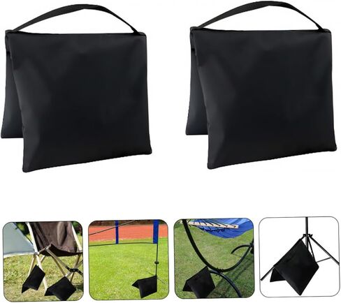 1SET Double Zipper Randbags for Tripod Light Stand Photography Fictrogrical Valcs الأكياس السرجية المتينة للاستخدام في الهواء الطلق قابلة للملء مع الحصى in Saudi Arabia