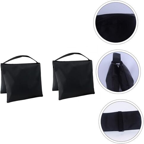 1SET Double Zipper Randbags for Tripod Light Stand Photography Fictrogrical Valcs الأكياس السرجية المتينة للاستخدام في الهواء الطلق قابلة للملء مع الحصى in Saudi Arabia