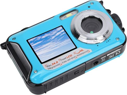Underwater Camera for Snorkeling, HD 2.7K 48MP 11ft Camera with 16X Zoom, Autofocus Compact Digital Camera, 128GB Expandable (Dpofirs2giypckwr9-13) in Saudi Arabia