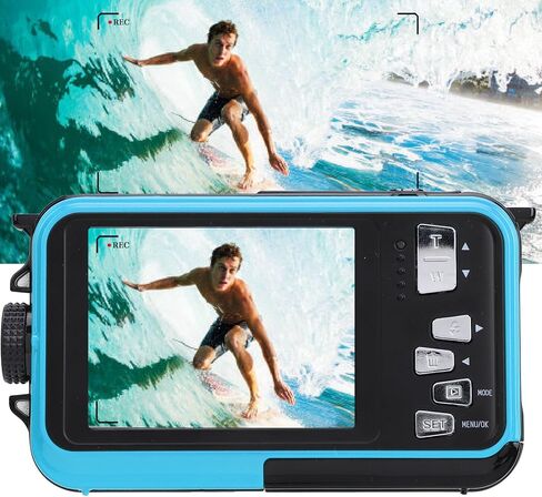 Underwater Camera for Snorkeling, HD 2.7K 48MP 11ft Camera with 16X Zoom, Autofocus Compact Digital Camera, 128GB Expandable (Dpofirs2giypckwr9-13) in Saudi Arabia