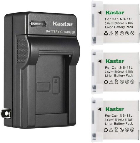 Kastar AC Wall Battery Charger Compatible with Canon NB-11L NB11L, NB-11LH NB11LH Battery, Canon CB-2LD CB-2LDE, CB-2LF CB-2LFE Charger in Saudi Arabia