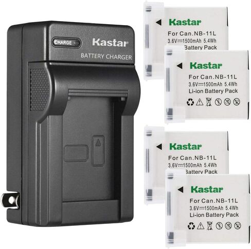 Kastar AC Wall Battery Charger Compatible with Canon NB-11L NB11L, NB-11LH NB11LH Battery, Canon CB-2LD CB-2LDE, CB-2LF CB-2LFE Charger in Saudi Arabia
