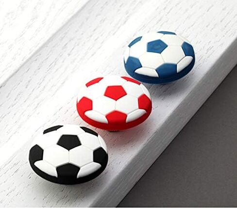 Lovely Rubber Sports Football Kids Room Drawer Cabinet Handle Knobs Kid Soft Furniture Pulls/Knobs - (Color: Red) in Saudi Arabia