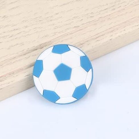Lovely Rubber Sports Football Kids Room Drawer Cabinet Handle Knobs Kid Soft Furniture Pulls/Knobs - (Color: Red) in Saudi Arabia