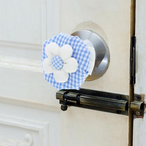Gadpiparty 2pcs Door Knob Cover -Collision Decorative Fabric Round Knob Protector for Home Safety Multi-Purpose Use Cabinet Handles Sound Dampening Design in Saudi Arabia