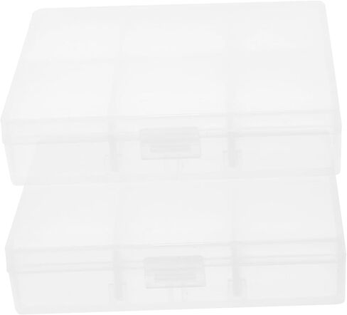 DOITOOL 2sets Large Capacity Photo Storage Boxes Card Organizing Cases for Hardware Screw Storage Plastic Box for Cards 2pcs*2 in Kuwait