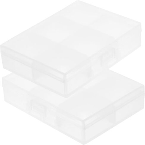 DOITOOL 2sets Large Capacity Photo Storage Boxes Card Organizing Cases for Hardware Screw Storage Plastic Box for Cards 2pcs*2 in Kuwait