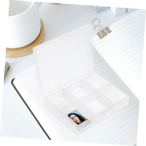 DOITOOL 2sets Large Capacity Photo Storage Boxes Card Organizing Cases for Hardware Screw Storage Plastic Box for Cards 2pcs*2 in Kuwait